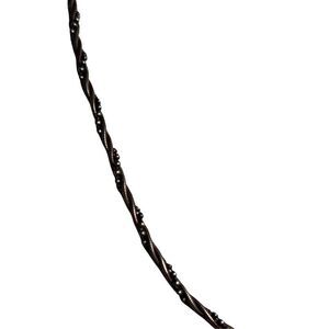 Vintage Twisted 925 Italy Sterling Silver Rope Chain Unisex Necklace Neck Candy